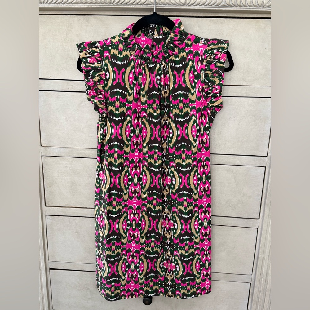 Jude Connally Pink and Green Patterned Dress
Shari dress